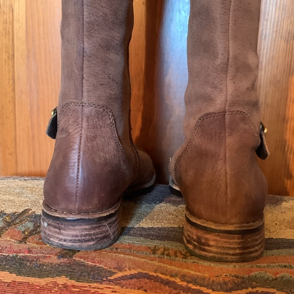 Vince Camino Genuine Brown Suede Leather Thigh High Boots. Can roll down cuff. 7 - Picture 7 of 12